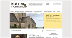 Desktop Screenshot of histoirenormande.fr