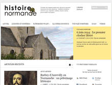 Tablet Screenshot of histoirenormande.fr